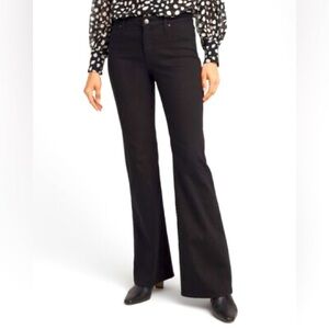 Chico’s high rise flare black jeans womens 12R New with tags NWT
